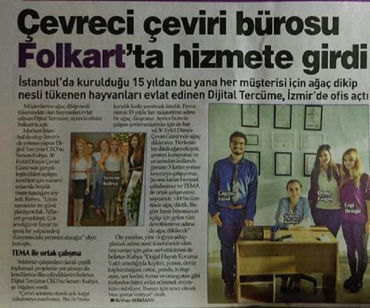 Folkart Dijital Tercüme ve Noterli Yeminli Çeviri Bürosu, İzmir